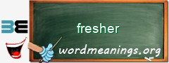 WordMeaning blackboard for fresher